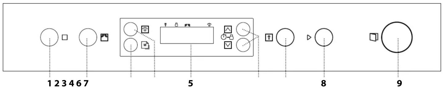HOTPOINT MN 312 IX HA - PANNEAU DE COMMANDE - 1