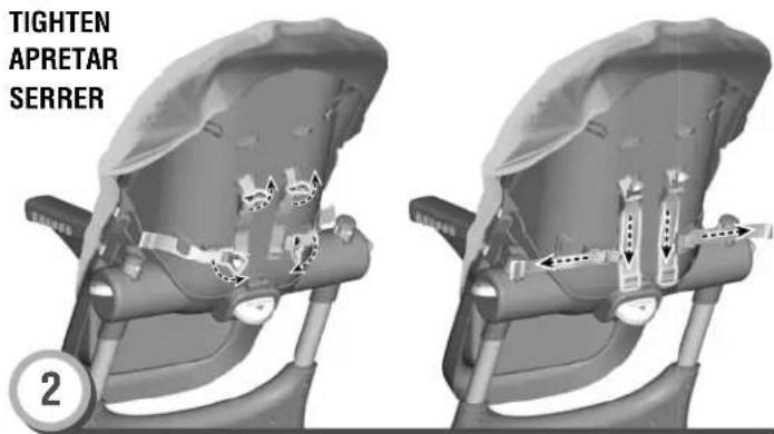 FISHER-PRICE V3393 - Secure Child Sistema de sujeción Comment installer l'enfant - 1