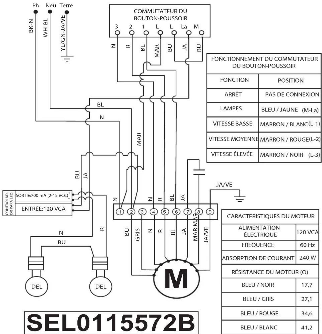 MAYTAG WVW51UC6FS - SCHEMA DE CÂBLAGE - 1