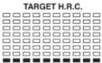 Christopeit EM 20 - Hartslag Controle Programma: 55% H.R.C., 65% H.R.C., 75% H.R.C., 85% H.R.C., RICHTWAARDE H.R.C. - 1