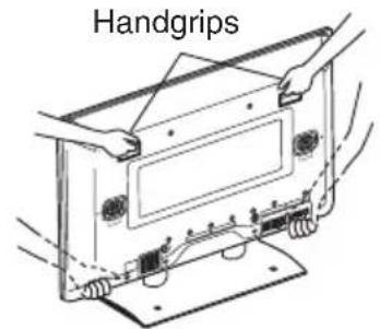 HITACHI 42HDW10 - Caution when moving the main unit - 1
