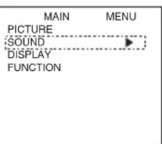 HITACHI 42HDW10 - SOUND MENU - 1