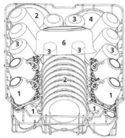 THOMSON TDW 450 WH - De bovenste en onderste korf vullen - 1