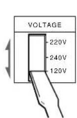 SONY TCWE405 - Setting the voltage selector (only on models supplied with a voltage selector) - 1