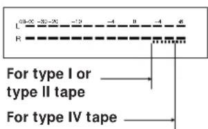 SONY TCWE405 - To adjust the recording level manually - 1