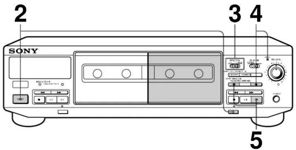 SONY TCWE405 - Gravação de cassetes - 1