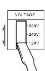 SONY TCWE405 - Ajuste del selector de tension (modelos suministrados con selector de tension solamente) - 1