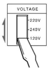 SONY TCWE405 - Réglage du selecteur de tension (uniquement pour les modèles avec selecteur de tension) - 1