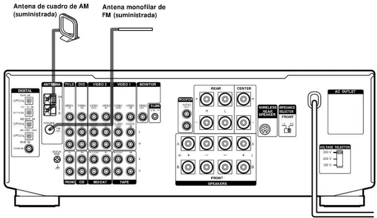 SONY STRDE925 - Conexión de antennas - 1