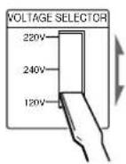 SONY STRDE925 - Setting the voltage selector - 1