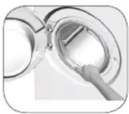 BEKO WTE 6511 BW - Nettoyage du hublot et du tambour - 2