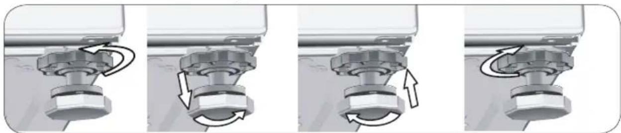 BEKO WTE 6511 BW - Réglage des pieds - 2