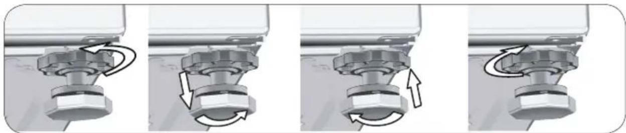 BEKO WTE 6511 BW - Adjusting the feet - 2