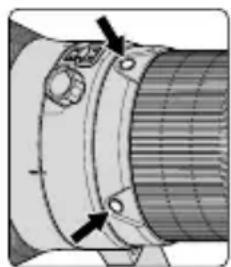 NIKON Nikkor AFS 400mm f2.8G ED VR - ■ Interruttore di selezione dell'azionamento della messa a fuoco (AF-L/MEMORY RECALL/AF-ON) e tasting di azionamento della messa a fuoco - 2