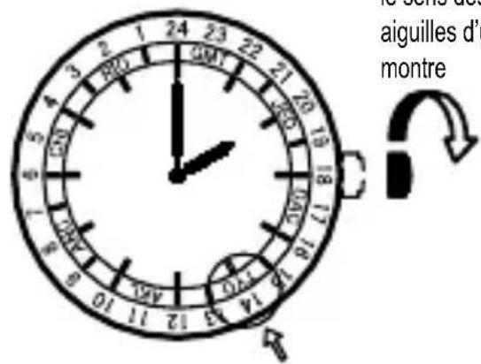 ORIENT Contemporary FA06003Y - Exemple: si vous utilisez la montre au japon - 2