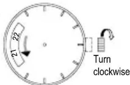 ORIENT Contemporary FA06003Y - How to set the 24-hour indicator - 2