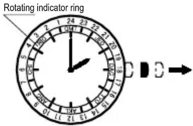 ORIENT Contemporary FA06003Y - Models on which times are indicated on the rotating indicator ring - 2
