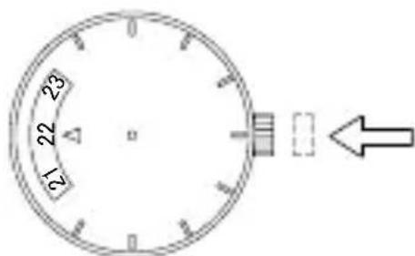 ORIENT Contemporary FA06003Y - How to set the 24-hour indicator - 3