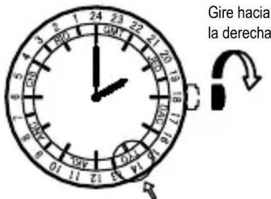 ORIENT Contemporary FA06003Y - Ejempio: Para usar el reloj en Japon - 2