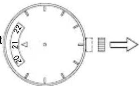 ORIENT Contemporary FA06003Y - How to set the 24-hour indicator - 1