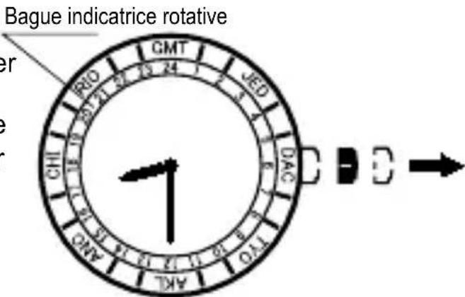 ORIENT Contemporary FA06003Y - Modèle où les heures sont indiquées sur la bague indicatrice rotative - 1
