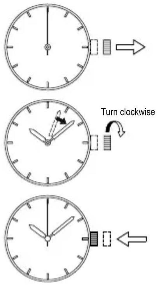 ORIENT Contemporary FM01001W - HOW TO SET THE TIME [EW(46F), FH(46S), FT(46R), FR(46X)] - 1