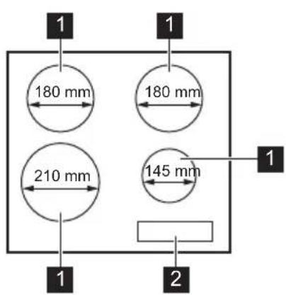 FAURE FIT6470CB - DESCRIPTION DE LA TABLE DE CUISSON - 1