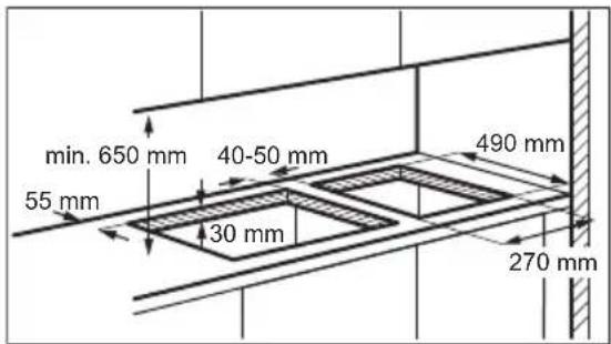 FAURE FHF3920BOK - INSTALLATION DE PLUSIEURS TABLES DE CUISSON - 1