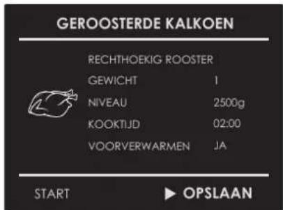 Fulgor Milano FCMO 4507 TM WH - Een gepersonaliseerd recept opslaan: - 3