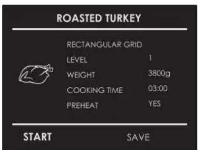 Fulgor Milano FCMO 4507 TM WH - Select an already-set recipe: - 1