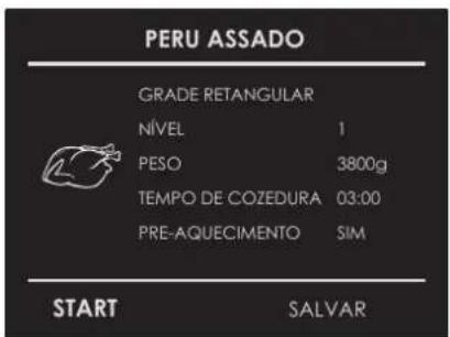 Fulgor Milano FCMO 4507 TM WH - Seleccione uma receita já definida: - 1