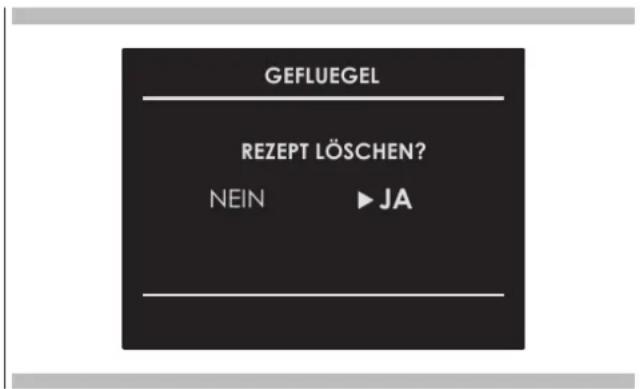 Fulgor Milano FCMO 4507 TM WH - Ein eigenes Rezept löschen: - 1