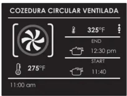 Fulgor Milano FCMO 4507 TM WH - Para atrasar o início de um modo temporizado - 1