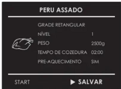 Fulgor Milano FCMO 4507 TM WH - Guardar uma receita personalizada: - 3