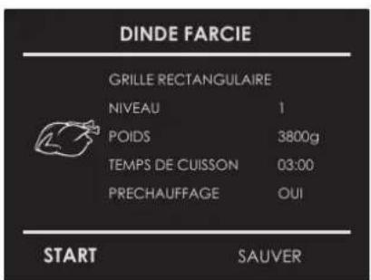 Fulgor Milano FCMO 4507 TM WH - Sélectionner une recette déjà programmée : - 1
