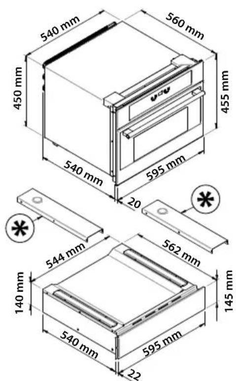 Fulgor Milano FWC 4522 TC X - EINBAUSERI HOCHSCHRANK (Einbau in einem Kuchenelement) - 7