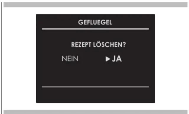 Fulgor Milano FCMO 4507 TM X - Ein eigene Rezept loschen: - 1