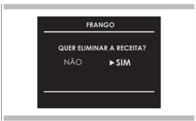 Fulgor Milano FCMO 4507 TM X - Apagar uma receita personalizada: - 1