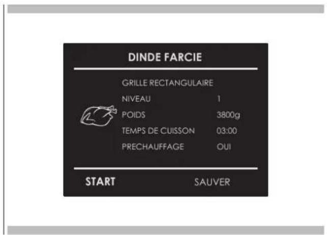 Fulgor Milano FCMO 4507 TM X - Selectionner une recette déjà programmée : - 1