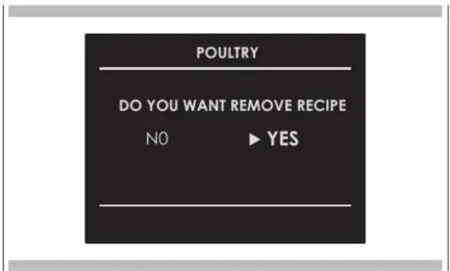 Fulgor Milano FCMO 4507 TM X - Cancelling a Personalized recipe: - 1