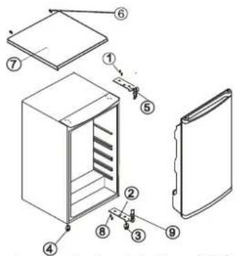 BAUKNECHT KR 1883 A2+ - Reversing the Inside Compartment Door Swing - 1