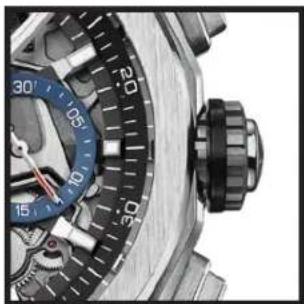 ZENITH Defy El Primero 21 95.9002.900478.M9000 - 4→Cómo SE AJUSTA LA HORA - 1