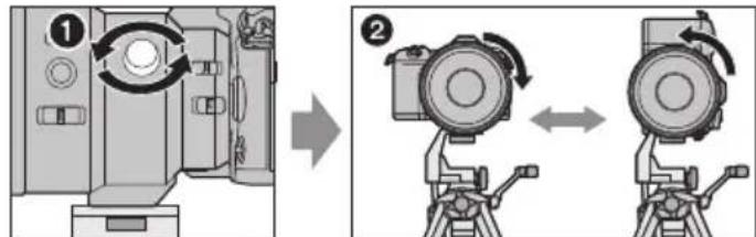 PANASONIC Lumix HES200GC - ■ N3MeHeHne BepTnKaIbHOJ/ROPnOHTaJIbHOJ opNeHTaUIN - 1