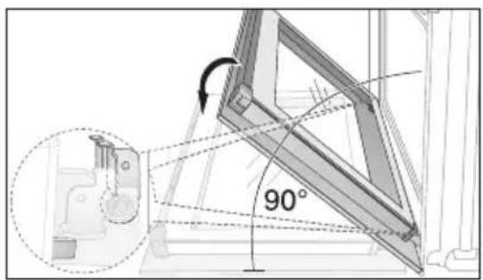 Juno Electrolux JEH45312E - Accrochage de la porte du four - 2