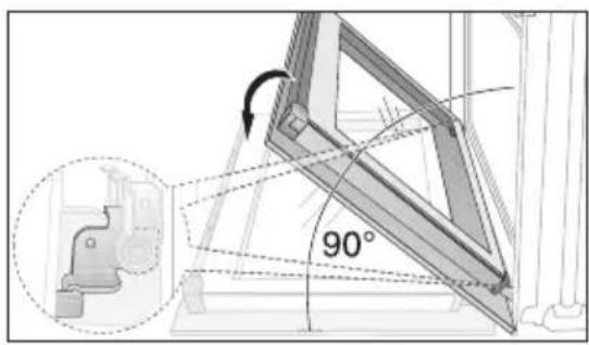 Juno Electrolux JEH45312E - Décrochage de la porte du four - 1