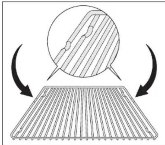 Juno Electrolux JEH45312E - Installation de la grille : - 2