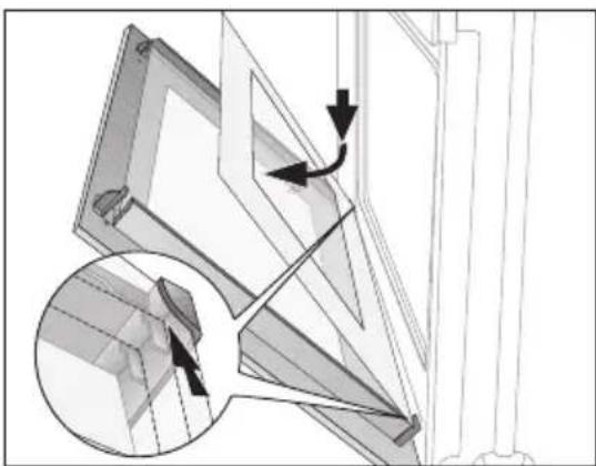 Juno Electrolux JEH26321E - Montage des vitres de la porte - 1
