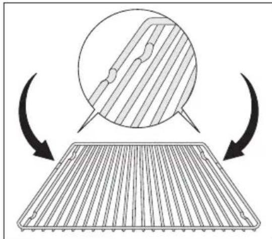 Juno Electrolux JEB34002W - Installation de la grille : - 2