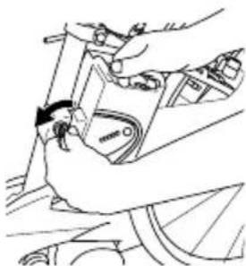 Flyer Gotour5 - Removing the battery - 1