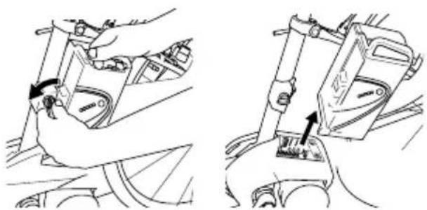 Flyer Gotour5 - Herausnehmen des Akkus - 1